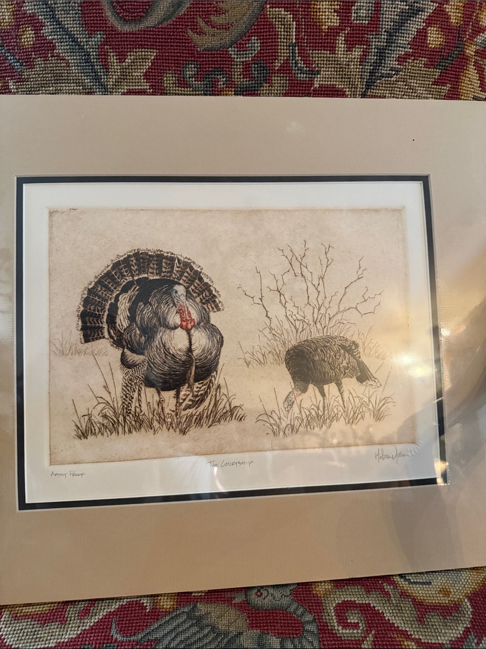 Melanie Fain etching